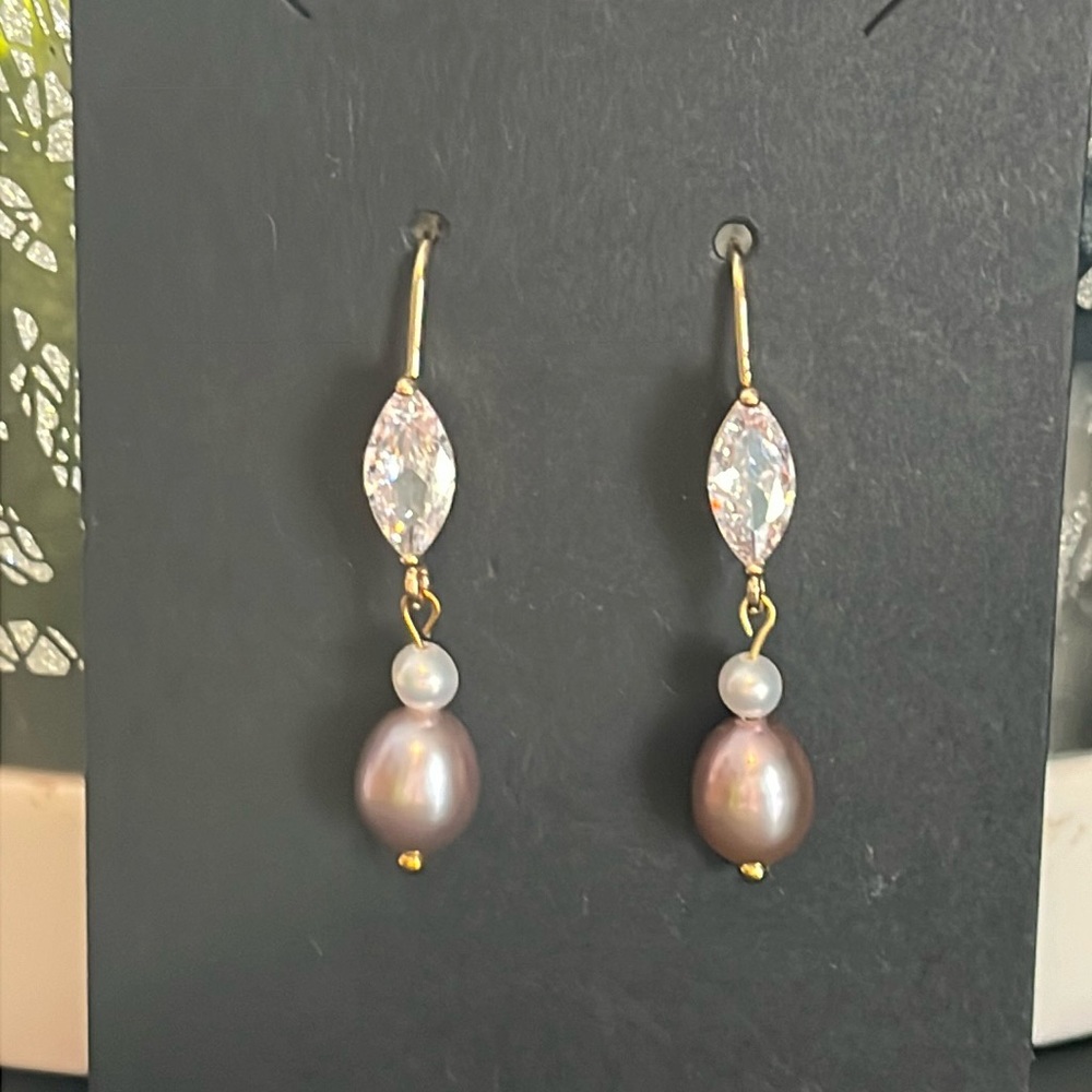 Homemade Freshwater Pearl Earrings
